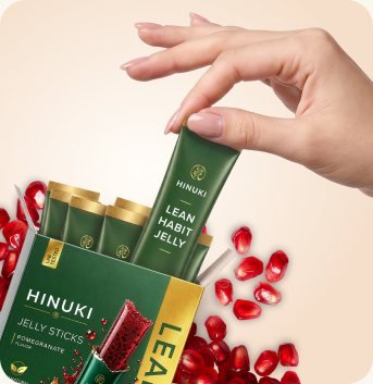 Hinuki koreanischer Jelly-Stick-Sachet mit Granatapfel-Ballaststoff-Gelee
